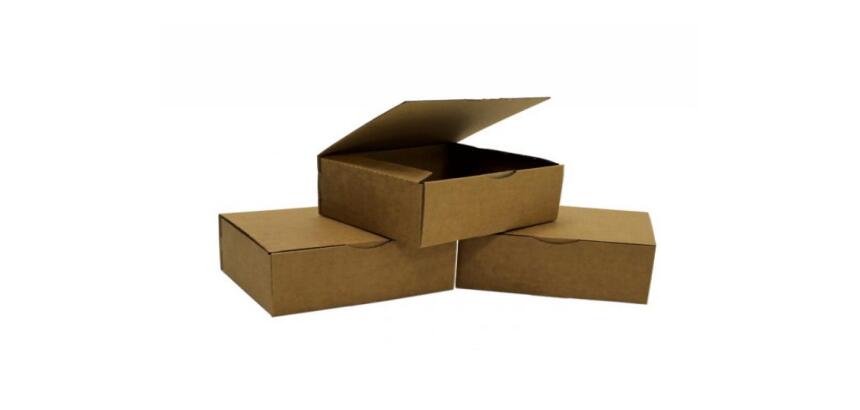 Boite expedition postale kraft brun petit format       solide rigide renforts        exterieurs montage facile