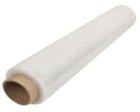 Film etirable manuel cast eco polyethylene 17 microns face  interne collante 450mmx270m   coloris transparent