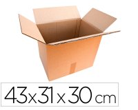 Caisse americaine lnedd30 carton double cannelure       43x31x30cm