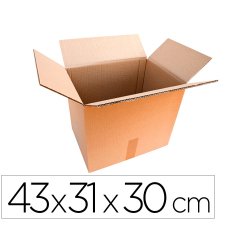 Caisse americaine lnedd30 carton double cannelure       43x31x30cm