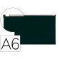 Pochette enveloppe liderpapel polypropylene 180 microns a6  105x148mm fermeture eclair    noir opaque
