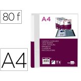 Protege-documents liderpapel personnalisable kangourou     polypropylene 80 pochettes    fixes a4 coloris transparent