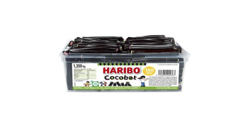 Bonbon haribo cocobat reglisse boite 150 pieces