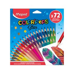 Crayon de couleur COLOR'PEPS Star, étui carton de 72
