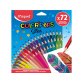 Crayon de couleur COLOR'PEPS Star, étui carton de 72