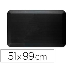 Tapis antifatigue maty flex lutte contre les douleurs au  dos et aux pieds maison       bureau usine 51x99cm noir