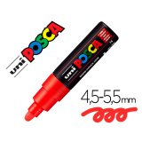 Marqueur peinture posca pc7m pointe large conique encre    inodore couvrante miscible    tous supports coloris rouge