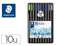 Etui staedtler triplus mobily set 10 unites 4 feutres 2     stylos 1 porte-mine 2         surligneurs 1 regle