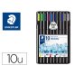 Etui staedtler triplus mobily set 10 unites 4 feutres 2     stylos 1 porte-mine 2         surligneurs 1 regle