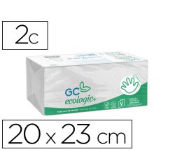 Essuie-mains ecologique xtrasec 2 plis 200x230mm      paquet de 196 unités