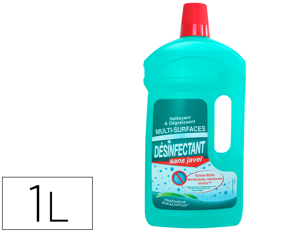 Nettoyant desinfectant coldis degraissant sans javel multi-surface ...