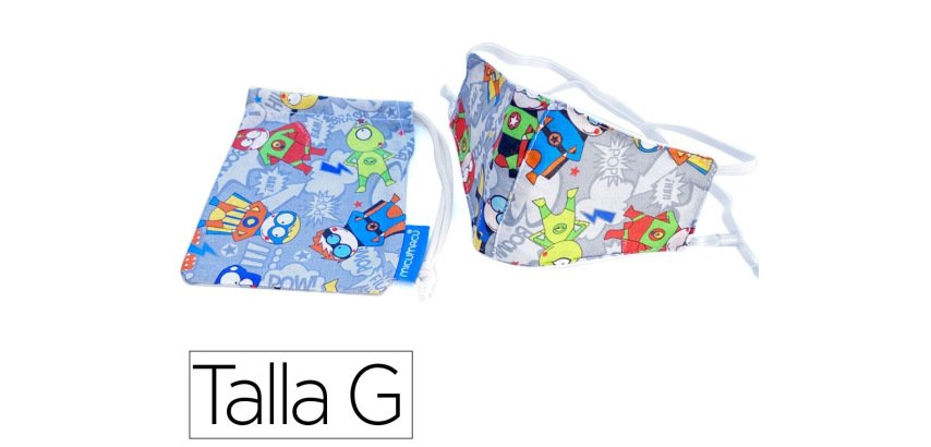 Masque de protection pour enfant modele fantaisie       grande taille