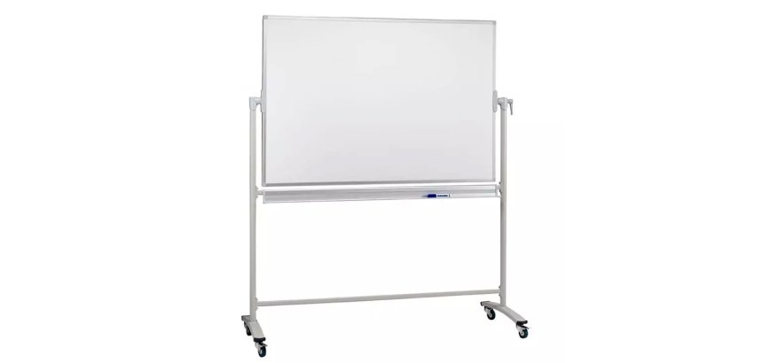 Tableau juvenilia rotatif metal coloris blanc