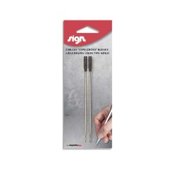 Recharge bille sign cross pointe moyenne coloris noir   blister 2 unites
