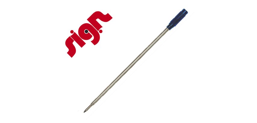Recharge bille sign cross m pointe moyenne coloris bleu