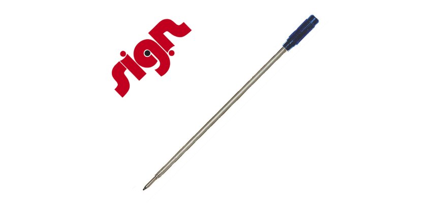 Recharge bille sign cross m pointe moyenne coloris bleu