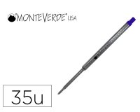 Recharge roller monteverde cross f pointe moyenne        coloris bleu tube 35 unites