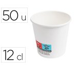 Gobelet hps carton 12cl blanc paquet de 50 unit s