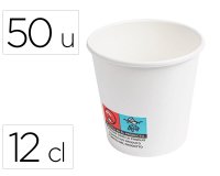 Gobelet hps carton 12cl blanc paquet de 50 unit s