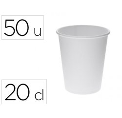 Gobelet hps carton 20cl blanc paquet de 50 unit s