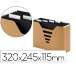 Boite dossiers suspendus multo kraft carton lot de 3   320x245x115mm