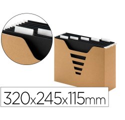 Boite dossiers suspendus multo kraft carton lot de 3   320x245x115mm