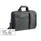 Sacoche informatique carpentras 15.6\" 2 compartiments bande trolley poignee renforcee bandouliere reglable coloris gris