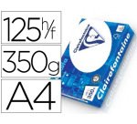 Papier clairefontaine clairalfa extra blanc a4 350g/m2 blancheur 170 opacité 93 rigidité 135 toucher satiné 125 feuilles