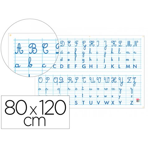Tableau alphabet et seyes recto/verso bouchut grandremy pellicule effacable 5         oeillets de suspension