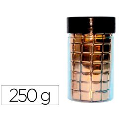 Mosaique en verre culture club 1x1cm bords arrondis pot 250g coloris or