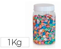 Mosaique antique nacree culture club 1x1cm pot 1kg    1200 pieces coloris assortis