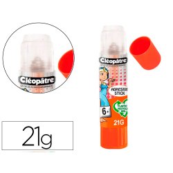 Stick de colle cleopatre invisible forte usage         intensif sans solvant carton  papier photos des 6 ans 21gr