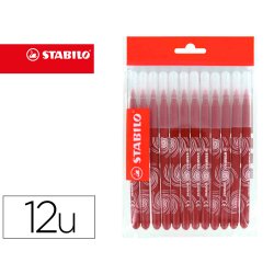 Recharge schoolpack feutre de coloriage stabilo trio a-z    encre lavable pointe moyenne  12 unites marron