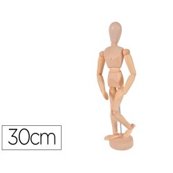 Main articulee bois vernis seurat ideal pour esquisse    doigts flexibles hauteur 30cm