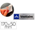 Plaque de porte vestiaire signaletique biz avec         pictogramme en aluminium      brosse 3mm double face