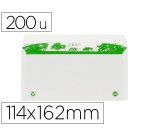 Enveloppe gpv c6 bande de protection 80g recycles       114x162 blanche boite de 200