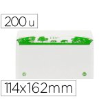 Enveloppe gpv c6 bande de protection 80g recycles       114x162 blanche boite de 200