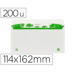 Enveloppe gpv c6 bande de protection 80g recycles       114x162 blanche boite de 200