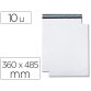 Pochette gpv polyethylene adhesive 360x485 blanc/noir   paquet de 10
