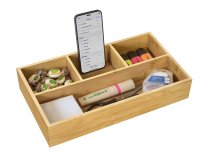 Organisateur cep bambou naturel 4 compartiments       vernis protecteur
