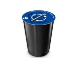 Couvercle cep tri selectif papier adaptable sur maxi     corbeille ouverture centrale  coloris bleu