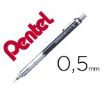 Porte-mines pentel graphgear 300 canon fixe 4mm mine 0,5mm grip metal gomme avec capuchoncorps metal coloris noir