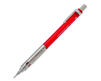 Porte-mines pentel graphgear 300 canon fixe 4mm mine 0,9mm grip metal gomme avec capuchoncorps metal coloris rouge