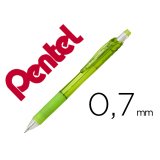 Porte-mines pentel energize canon fixe mine 0,7mm grip    caoutchouc gomme avec capuchoncorps coloris vert translucide