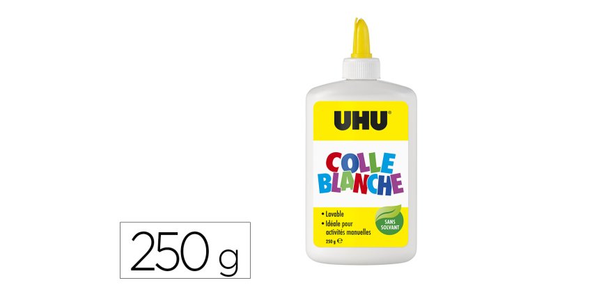 Colle uhu blanche flacon 250g