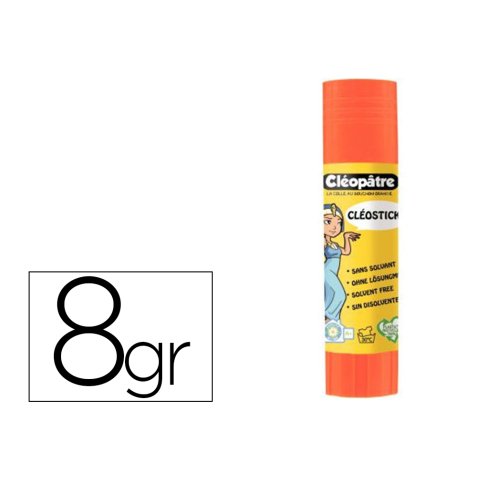 Baton de colle cleobio'stick 8 gr 90% matiere vegetale et  90% plastique recycle