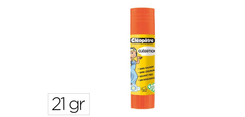 Baton de colle cleobio'stick 21 gr 90% matiere vegetale et 90% plastique recycle