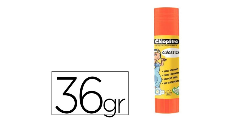 Baton de colle cleobio'stick 36 gr 90% matiere vegetale et 90% plastique recycle