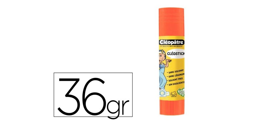 Baton de colle cleobio'stick 36 gr 90% matiere vegetale et 90% plastique recycle