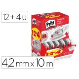Roller de correction pritt compact flex dimensions       4,2mmx10m pack 12+4 unites